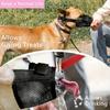 Adjustable Dog Muzzle Front Opening Design Allows Drinking Puppy Mouth Cover Prevents Biting Breathable Mesh Pet