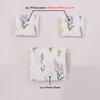 3Pc Lavender Butterfly Fitted Sheet Comfortable Bed Cover 1Fitted Sheet 2Pillowcases (No Pillowcase) Elastic Mattress Protective