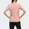adidas Foil Print Round Neck Sports Short Sleeve T-Shirt Women Tops Pink GP0700