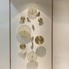 Modern 3D Metal Wall Art Creative Goldfish & Lotus Leaf Metal Wall Hanging Home Office Decoration Living Room Background