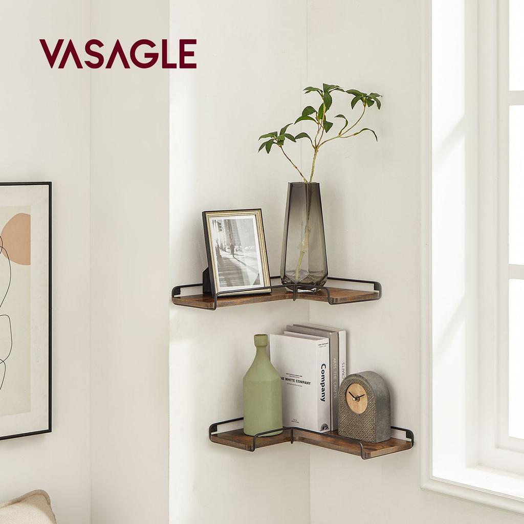 VASAGLE L- shaped Corner shelf