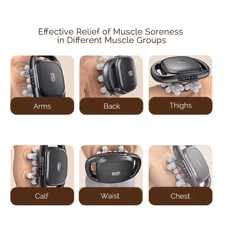 22-Head Fascia Gun High-Frequency Vibration Body Massage Gun Back and Waist Massager Neck Shoulder Massager Muscle Masajeador