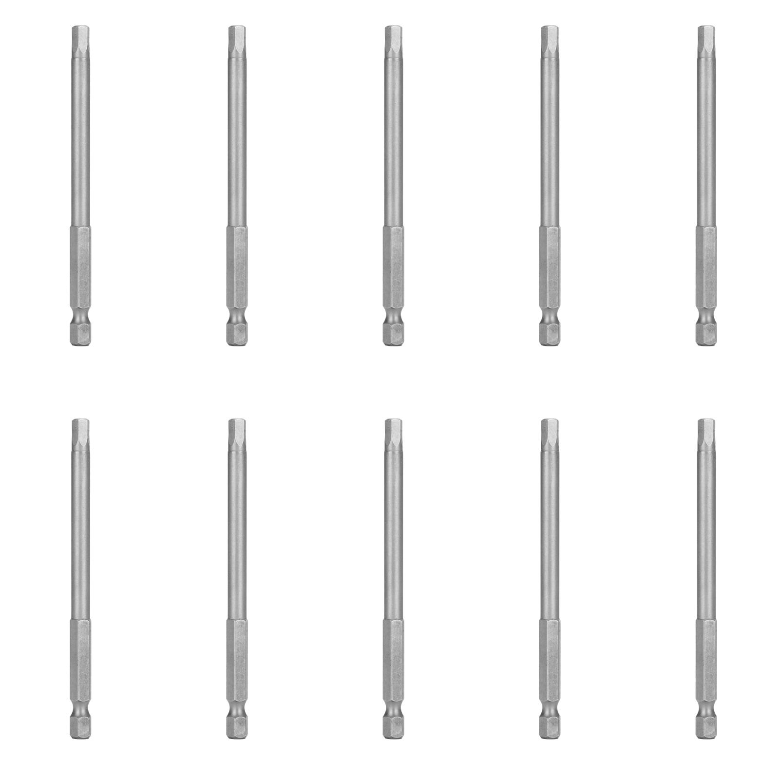 

10Pcs 5mm Magnetic Screwdriver Bits Alloy Steel 14 Inch Hex Shank Bits Accessory