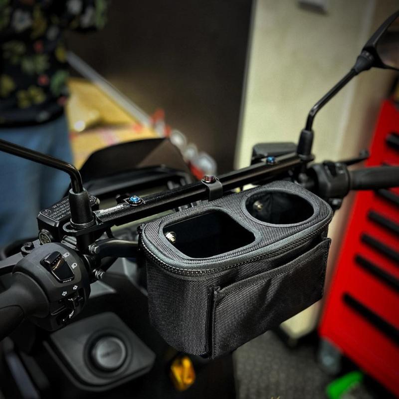 Motorcycle Cup Holder, Oxford Fabric Motorcycle Drink Holder,Universal Water Bottle Holder for Motorcycle, ATV/UTV