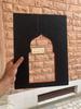 Hand-Painted Wooden Jharokha Frame: Indian Mehrab Wall Decor
