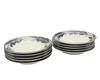 Castle Enterprises [Set of 10 16cm Wind Bread Plates] Mino Ware Monochrome Style. Casual and Perfect for Showcasing Your Food.