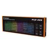Klawiatura membranowa podświetlana z rolką gamingową RGB - czarna