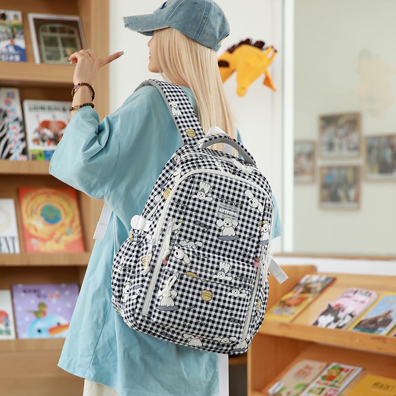 Student Cartoon School Bag Kindergarten Ridge Protector Backpack Women's Backpack Lightweight Children's Backpack