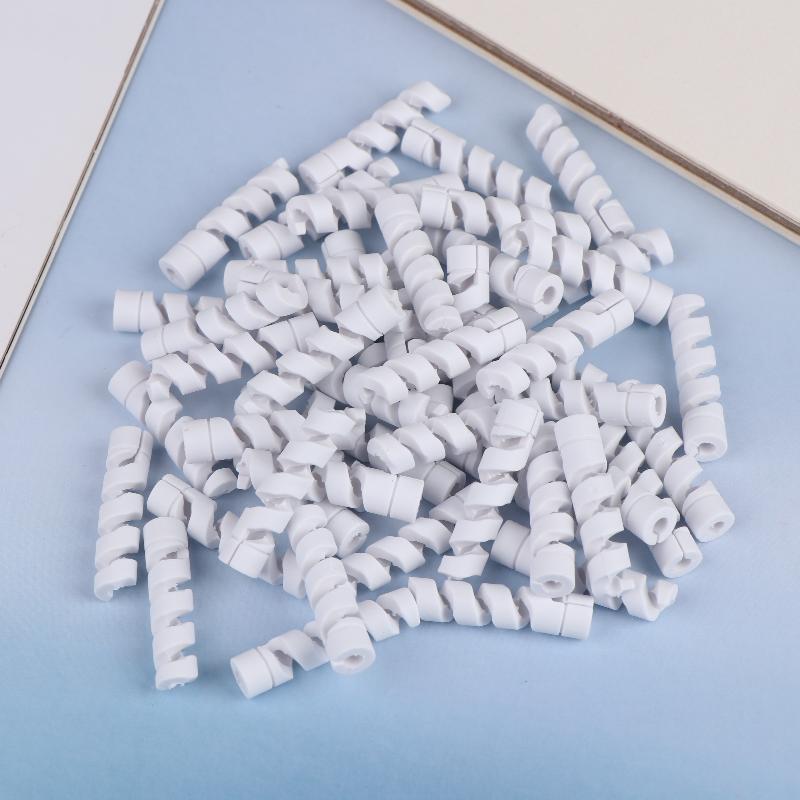 50Pcs Data Cable Wired Earphone Silicone Protective Case Mobile Phone Charging Cable Earphone Cable Spiral Protector