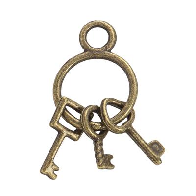 Vintage Handmade Alloy Key Pendant Bracelet Necklace Jewelry Accessories