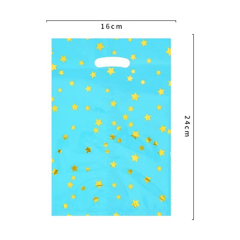Medium Solid Color Star Party Favor Aluminum Foil Candy Bag