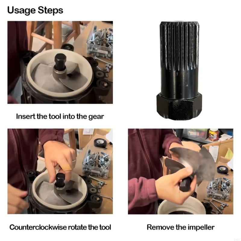 28GC Impeller Removal Tool Precisions Cut Spline Wrench for WR012 RXT 215 260