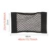 Elastic Storage Net Pocket Home Kitchen Cabinet Door Adhesive Sundries Bags Trunk Pocket with Nylon Fastener Tape Car Organizer