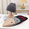 New Autumn and Winter Plush Hat Men's Plush Korean Knitted Hat Versatile Warm Ear Protection Thickened Fashionable Wool Hat