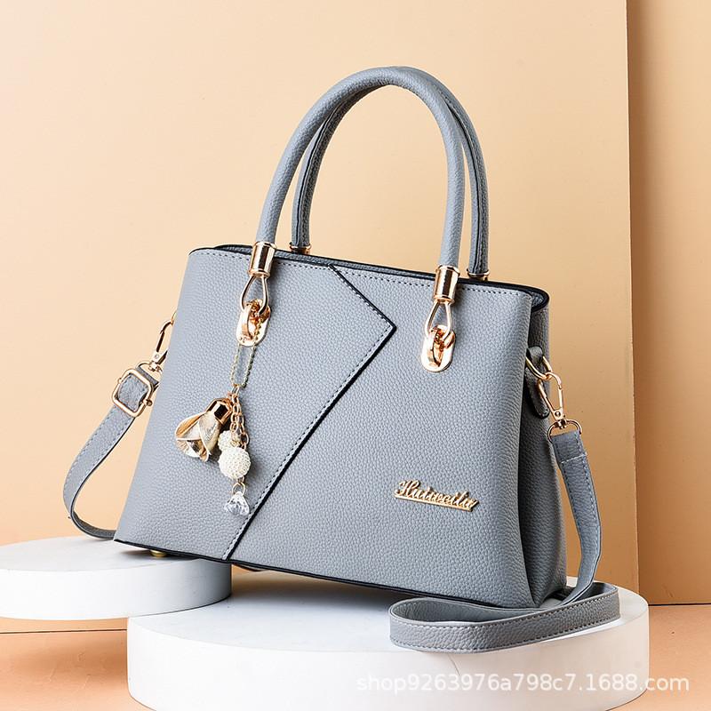 Stylish Pu Leather Handbag For Women With Retro European Design And Multiple Colors