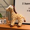 Plush Giraffe Animal Toy With Short Pile Fabric For Kids Room Decor