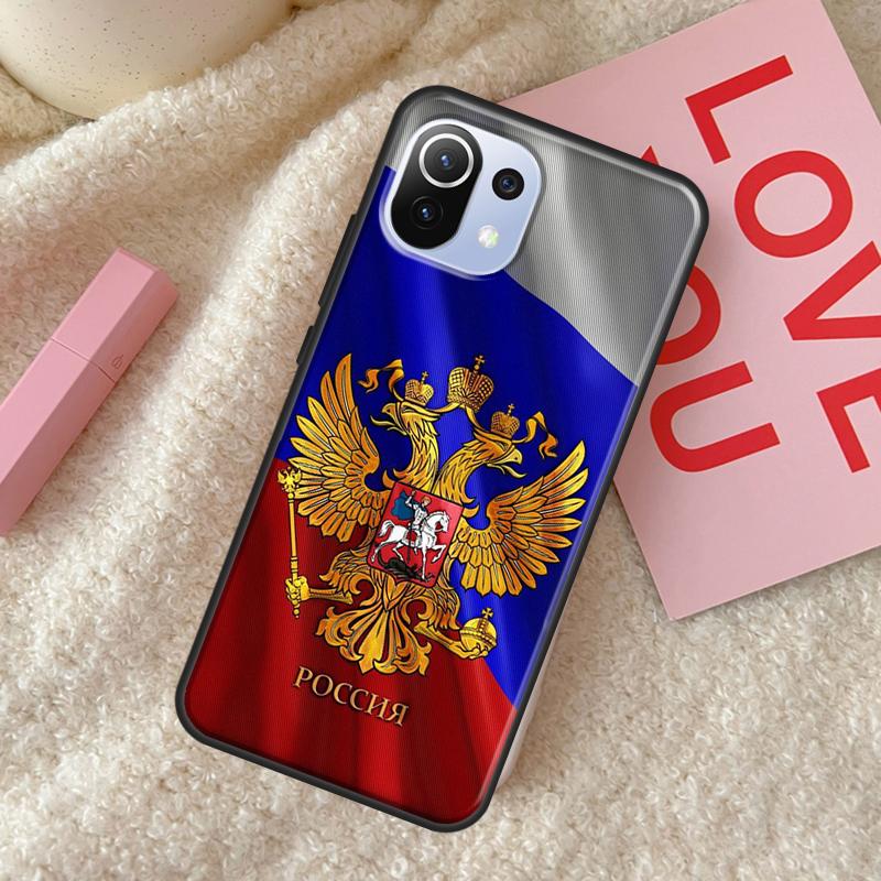 Russia Russian Flags Emblem Case For POCO X4 Pro F3 M3 M4 Pro X3 Pro GT Phone Cover For Xiaomi 12 11T Pro Mi 11 Lite