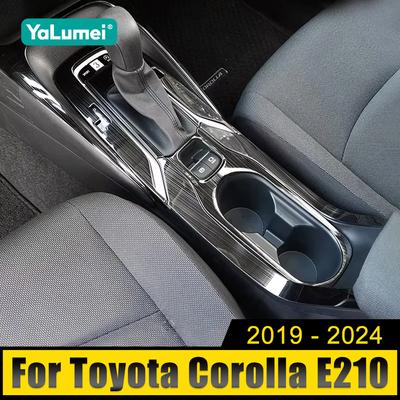 Soporte Decorativo para Taza de Agua de Coche de Acero Inoxidable Marcos y Cubiertas para Colocar Botellas de Café Para Toyota Corolla E210 2019-2021 2022 2023 2024