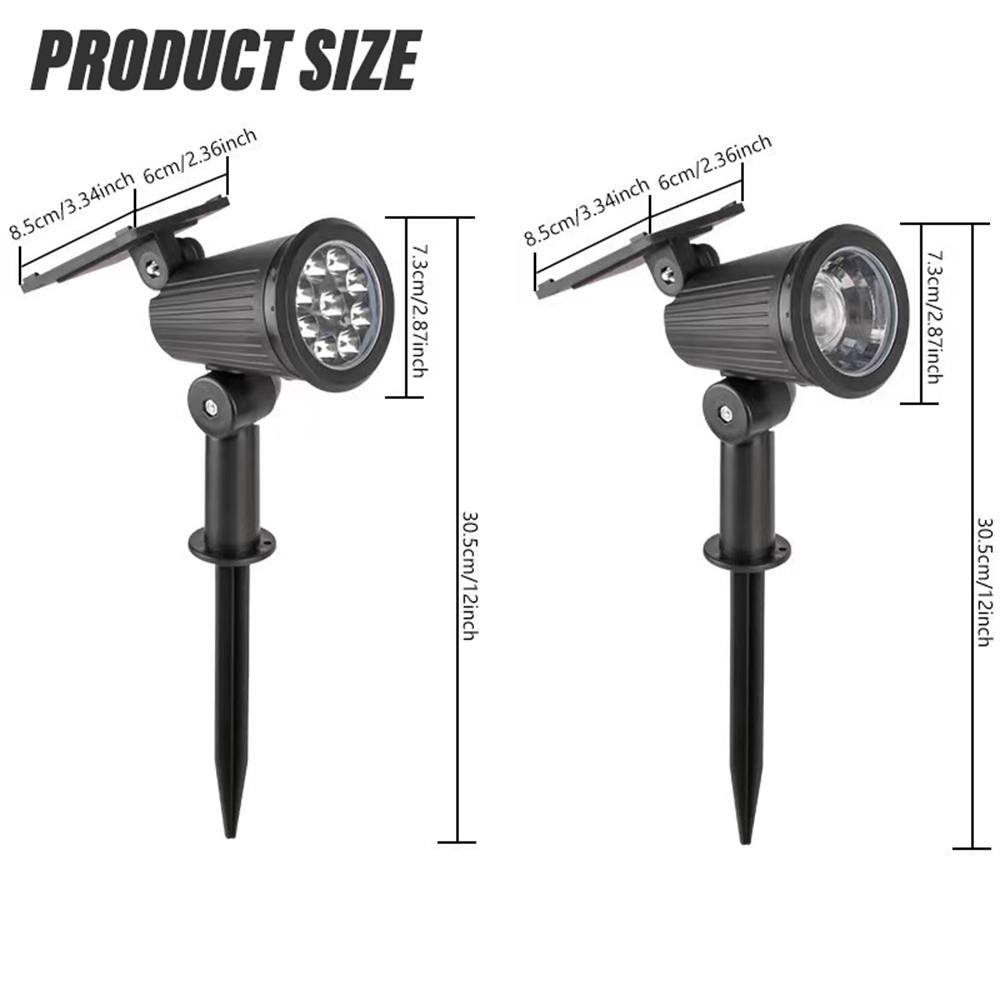 Outdoor Solar LED Lawn Lamp Plug-in Lamp Garden Landscape Lamp Decorative Colorful Light Suitable for Garden Terrace Courtyard