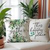 Home Decor Gather Happy Place Home Sweet Bless Pattern Cushion Cover Suitable For Sofa Bedroom Car Pillow Cover