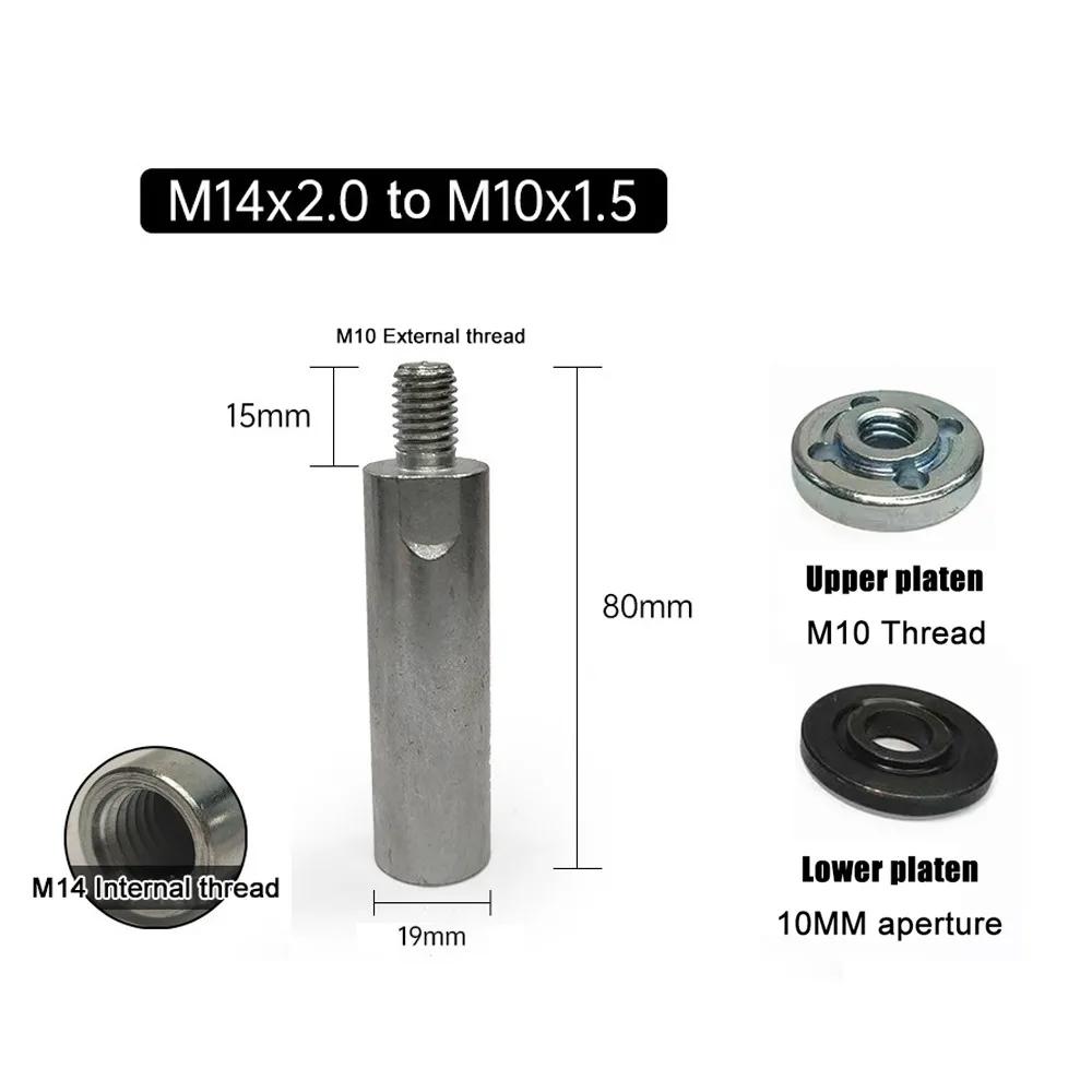 Durable Tool M14 To M10 Thread Slotting Retrofitting Accessories Angle Grinder Adapter Polishing Connecting Rod