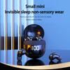 SK18 Mini Invisible Headphones Wireless Bluetooth 5.3 Headphones Bass Sleeping Headphones with Microphone Noise Cancellation HD