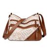 Crossbody bag retro fashion splicing simple shoulder bag