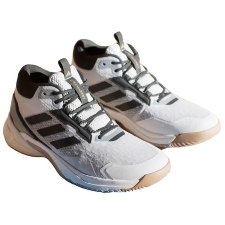 New Adidas Crazyflight 5 Mid Indoor Cloud White Core Black Grey Two IH7720