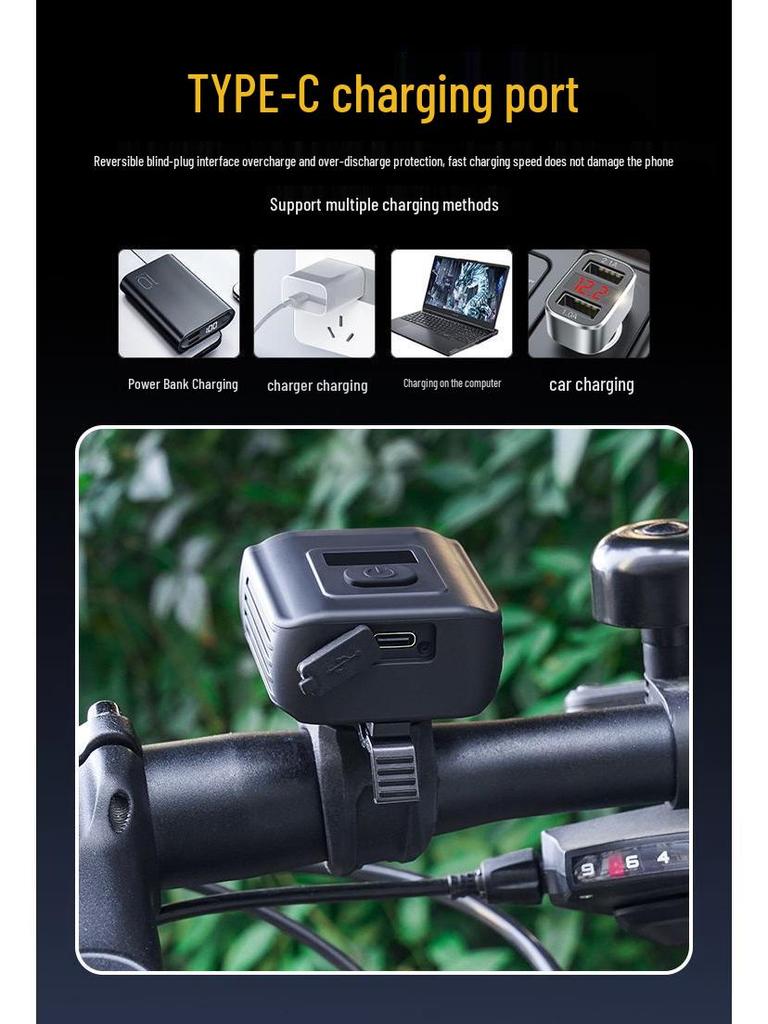 Rechargeable High Lumen Mini Bicycle Headlight for Night Riding