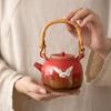Sushang Chinese Chic Palace Red Auspicious Crane Gongfu Tea Set