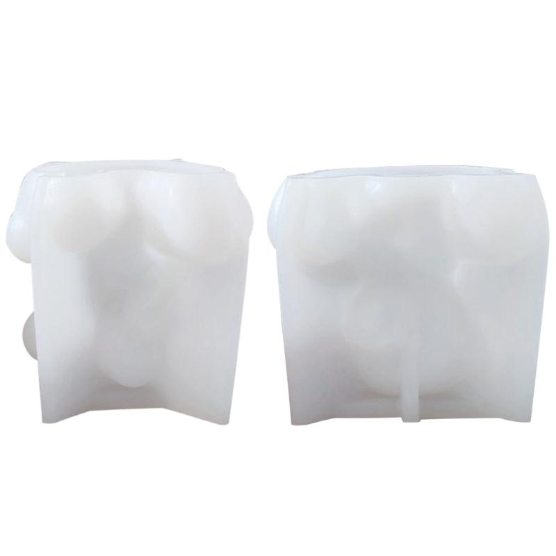 Candle Mold for Candle Making Sitting Bear Silicone Mold for Aromatherapy Plaster Colored Gypsum Mould DIY Crafts