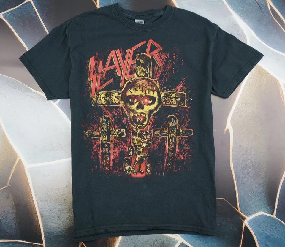 Vintage 2010s Slayer Concert T-Shirt Seasons in the Abyss S