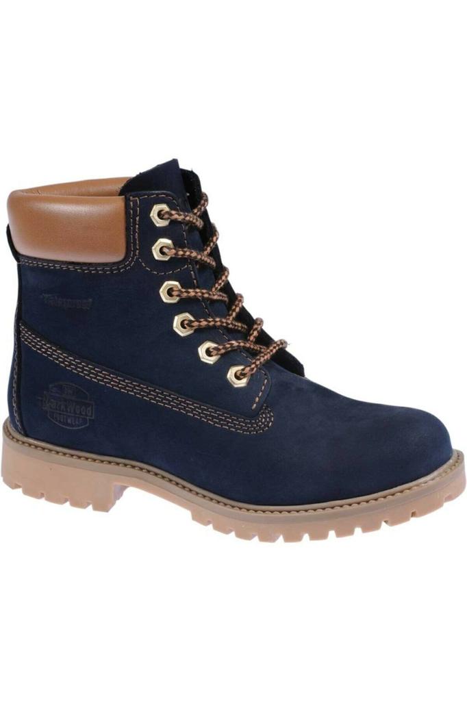 Unisex Modern Stylish Fashion Boots Suede Navy Blue Genuine Nubuck Leather Unisex Waterproof Waterproof Boots