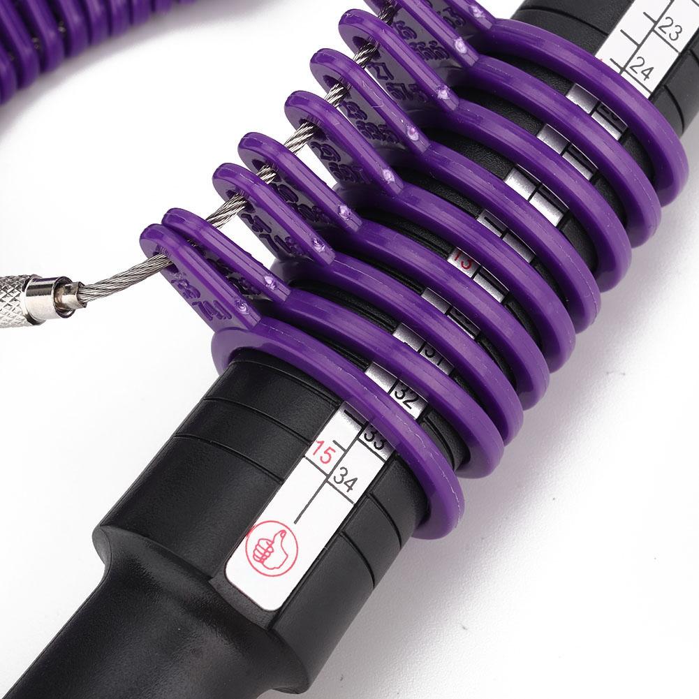 Kunststoff-Ringmaß, Mandrel Stick, Fingermessgerät, Ring-Schmuck-Messwerkzeug