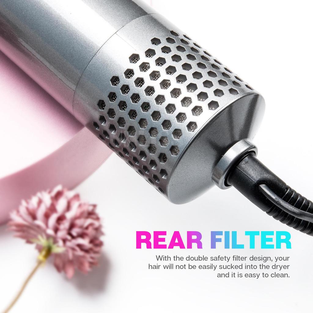 Enhanced 5-in-1 Multi-Function Hot Air Brush for Curling & Straightening Hair