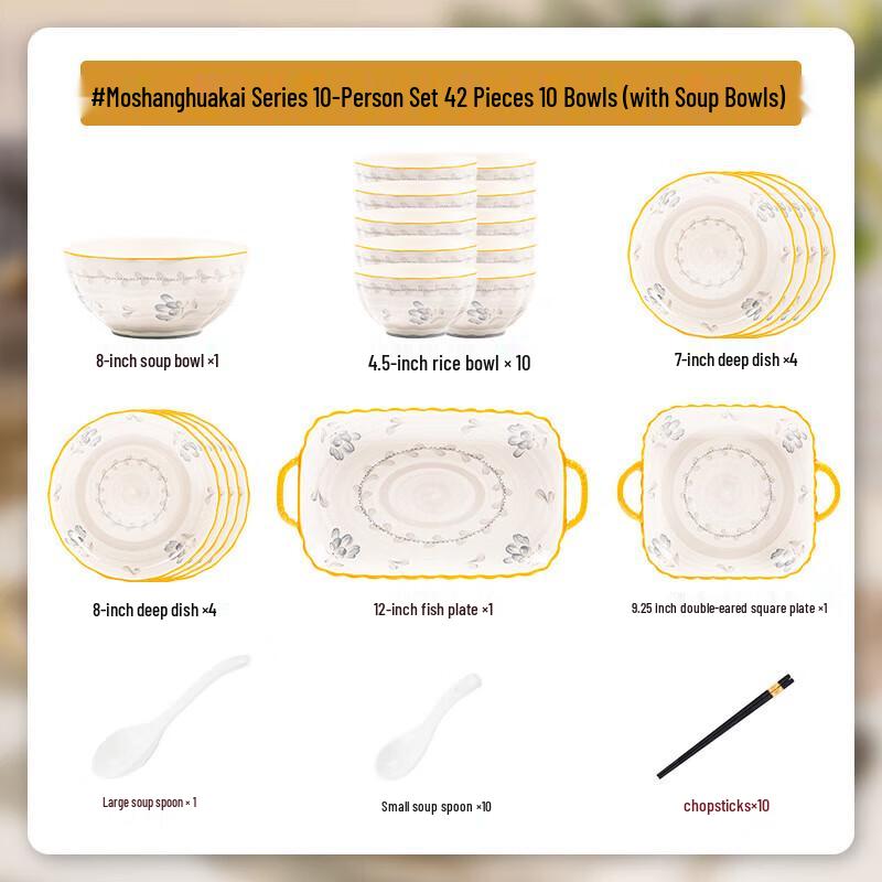 Mordor Lanka Japanese Style 30-Piece Ceramic Dinnerware Set