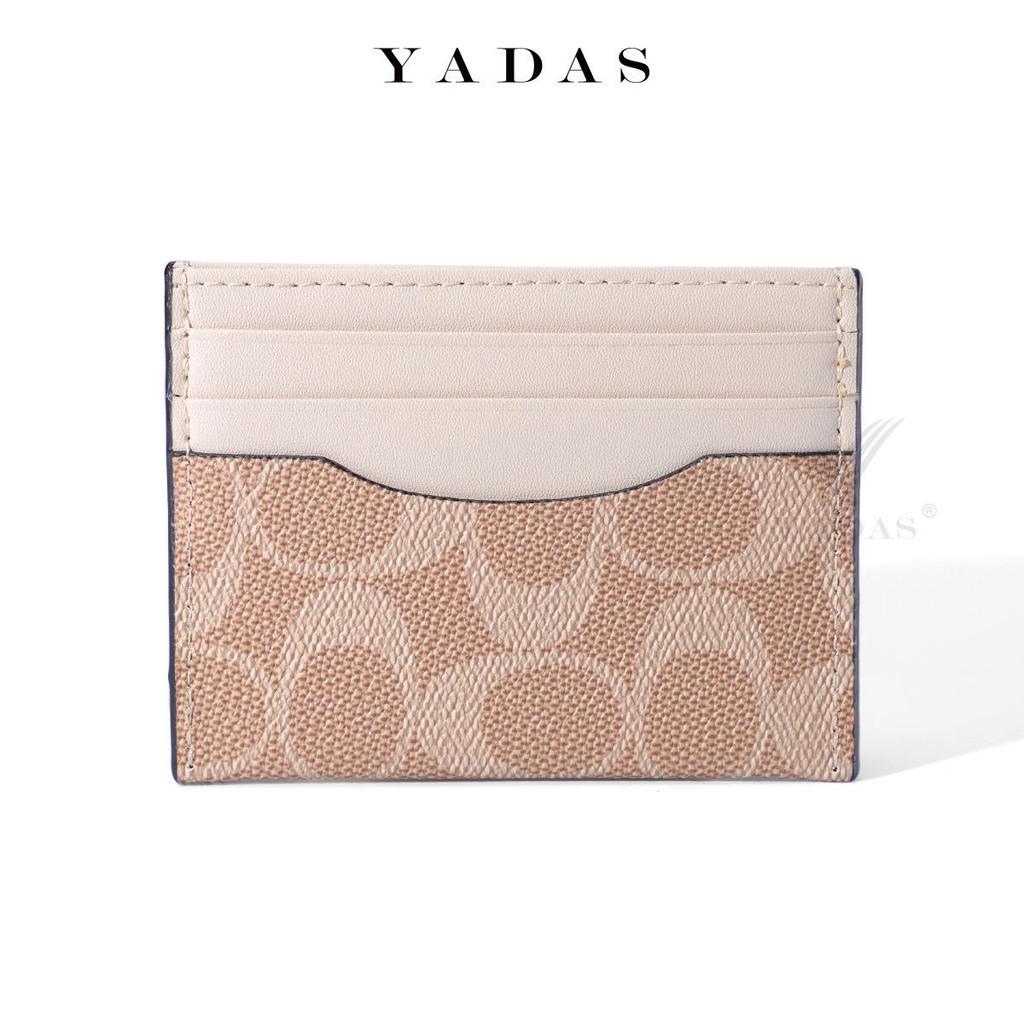 Portafoglio YADAS da Donna in PU con Monogramma Ovale e Zip Multi-Carte