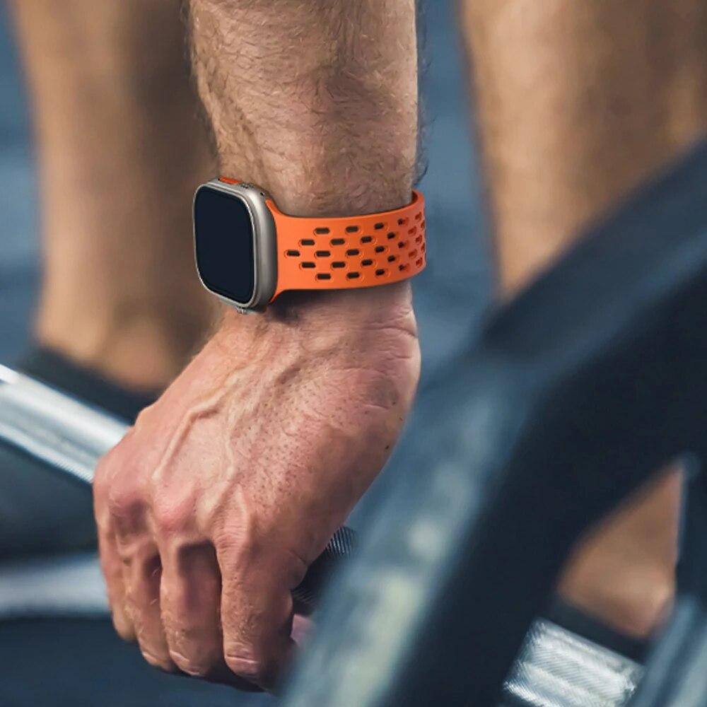 Siliconen band voor Apple watch band 49mm 45mm 44mm 42mm 46mm 40mm 41mm Armband Correa iWatch Series 11 9 8 10 SE 7 6 5 Ultra 2