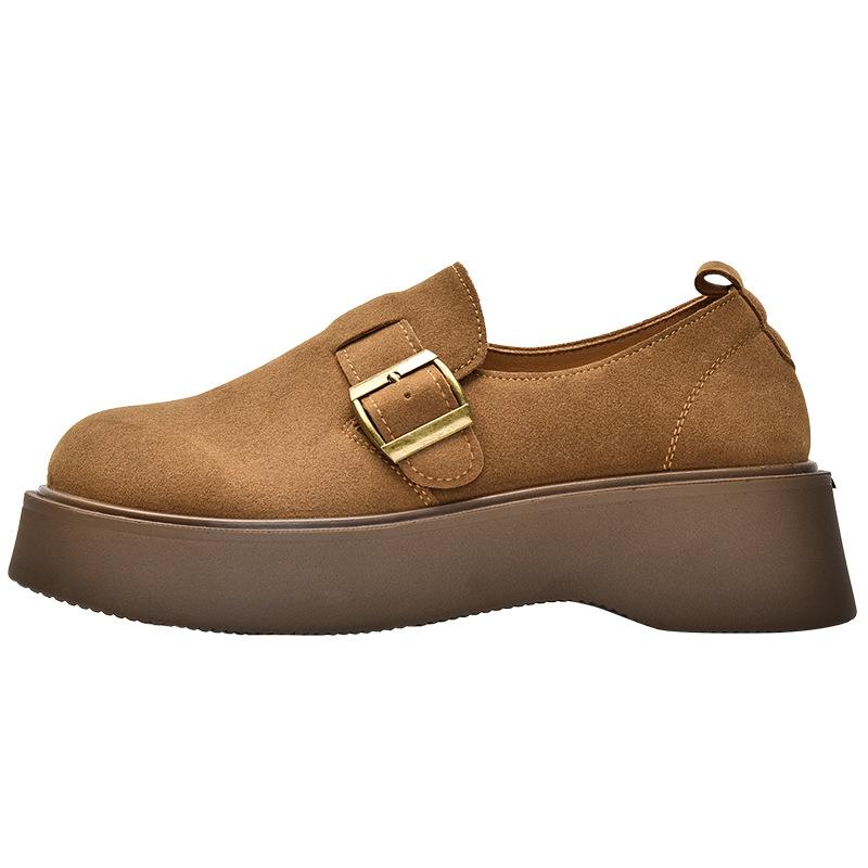 

Summer new thick-soled versatile height-increasing casual shoes retro single shoes 5053 40