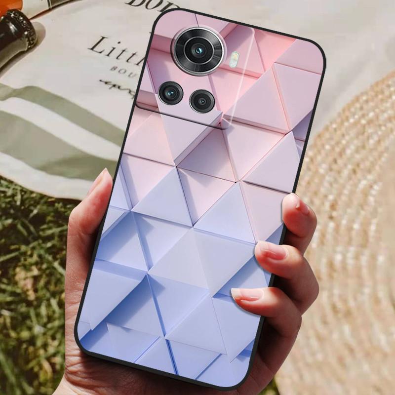 Pour OnePlus 10R 5G Coque Noir Silicone Souple Housse de Téléphone Pour OnePlus 10R Coque OnePlus10R 1+ 10 R Coques Arrière Lion Loup Coque Funda