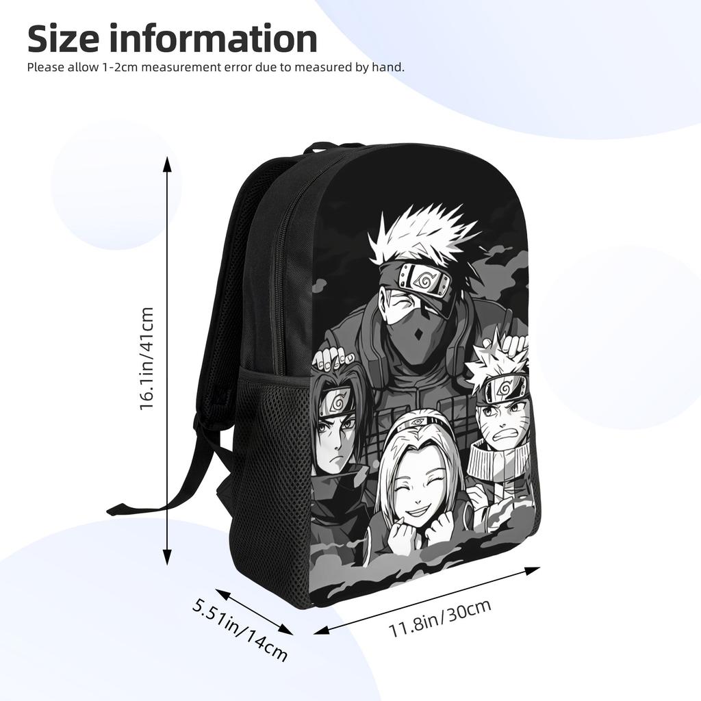 Uzumaki Backpack Travel Backpacks Student Unisex Streetwear School Bags Design Big Rucksack