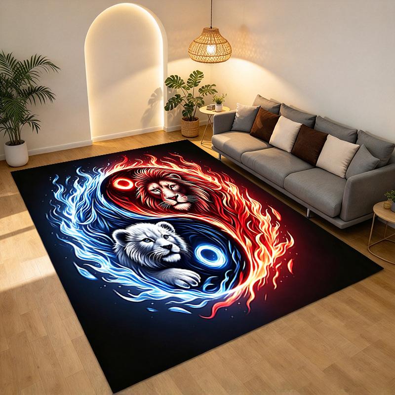 Lion Balance Living Room Nonslip Area Rug Soft Carpet For Bedroom Game Playroom Sofa Office Home Decor Doormat Christmas Gift C9302775