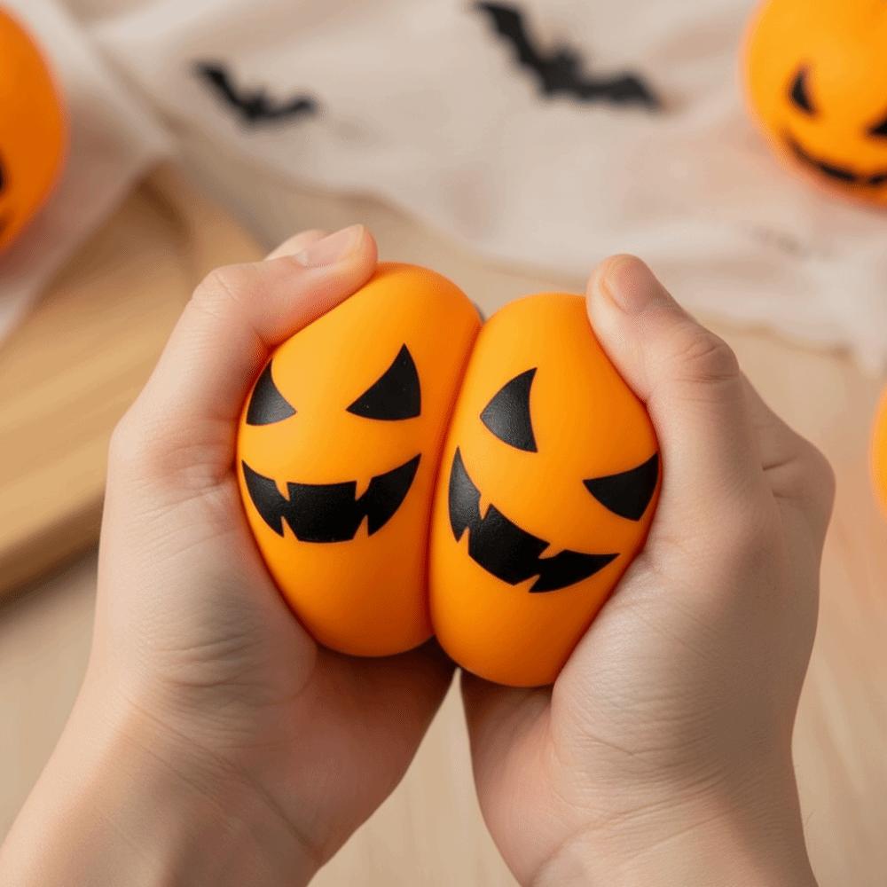 Sticky-Free Ultra-Elastic Pumpkin Squishy Slow-rebound TPR Novelty Toys Party-favor