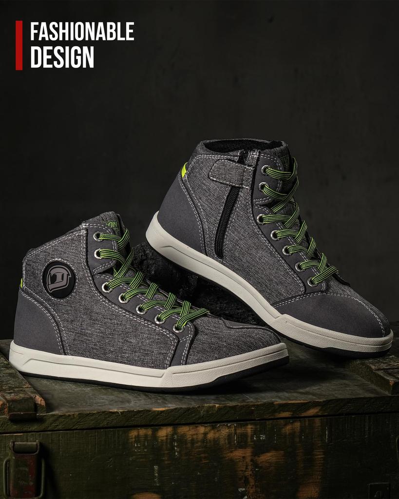 Motorcycle Riding Motorcycle Motorcycle Regular Thick Abrasion Gray [IRON JIA'S] Shoes, Shoes, Boots, Shoes, Wear, Sole, Breathable, Resistant,