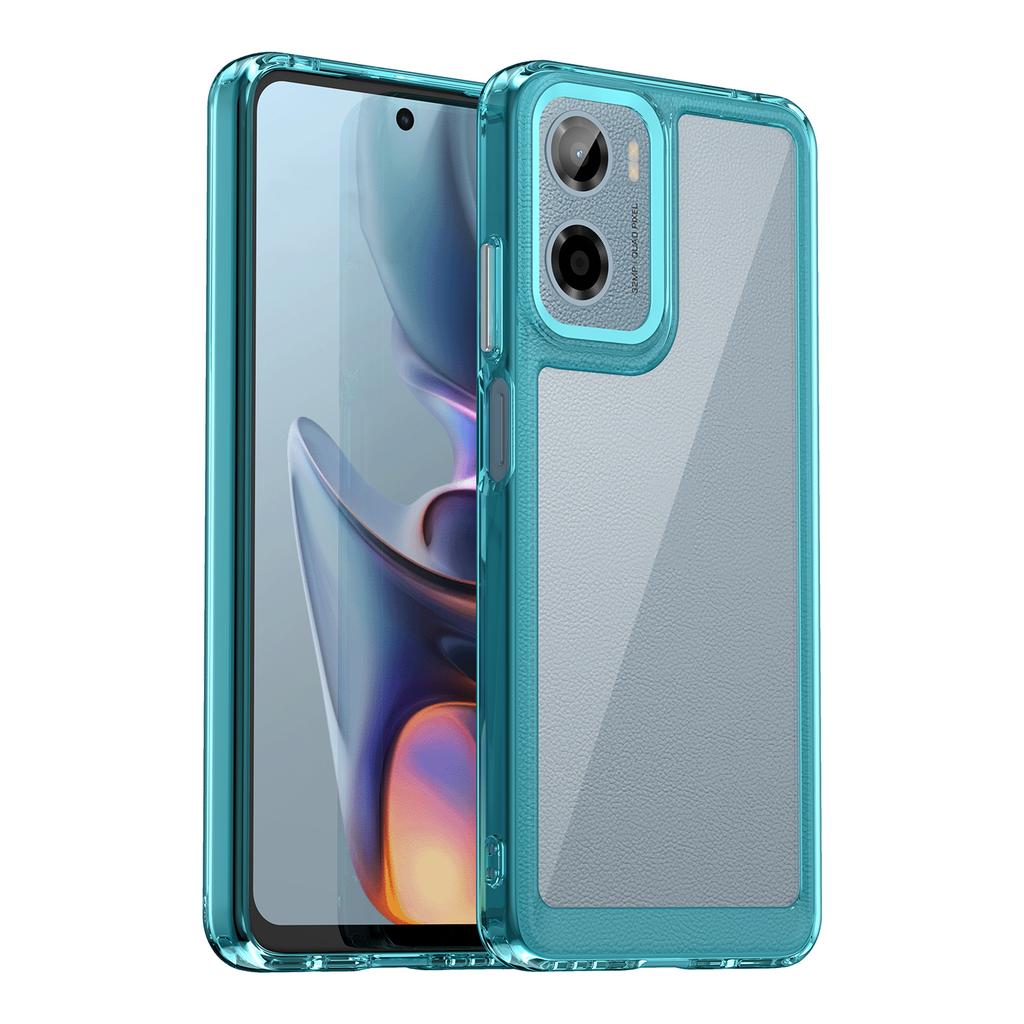 Kolorowe Przezroczyste Etui TPU dla Motorola Moto G05 G15 Power G35 G55 G75 G85 5G E15 Pokrowiec Ochronny Przezroczyste Fundas Coque Capa