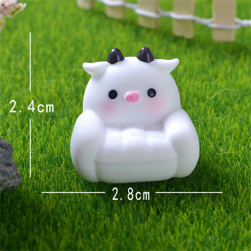 Resin Ornaments Exquisite Workmanship Hand-made Desktop Micro Landscape Animal Ornaments Smooth Durable Gift Sofa Decorations