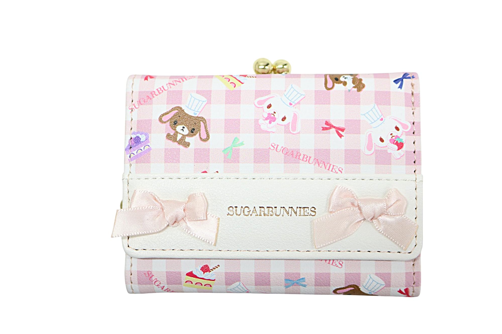 

Кошелек тройного сложения Gamaguchi Sanrio Персонажи Сахарные кролики [Aldi] SR41-2