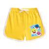 Kids' Baby Shark Summer Set 2024: Pure Cotton Cartoon T-Shirt & Shorts, Two-Piece Set