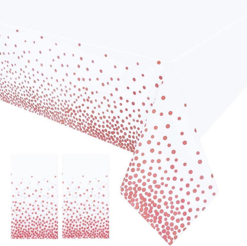 Small Dots PEVA Disposable Tablecloth - Waterproof and Thickened for Party Decoration