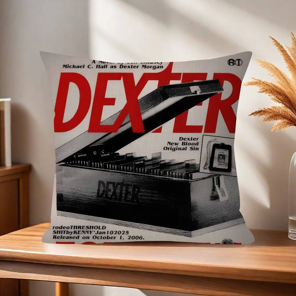 HOT TV DDexterES morganS Personalized picture text home decorative pillows Household Gifts xcm